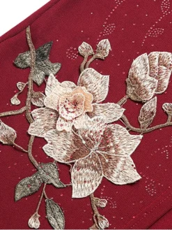 Women's Two Piece Dress Set Print Dress Outdoor Vacation Casual Print Midi Dress Stand Collar Long Sleeve Floral Loose Fit Pink Wine Blue Fall Winter XL XXL XXXL 4XL 5XL -Party Prom Dresses Sales Store jetnso1675853171498