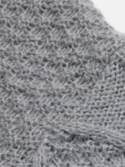 Women's Sweater Dress Winter Dress Jumper Dress Mini Dress Ruched Outdoor Street Daily Fashion Streetwear V Neck Long Sleeve 2023 Loose Fit Gray Color S M L Size -Party Prom Dresses Sales Store jiptkm1695036413826