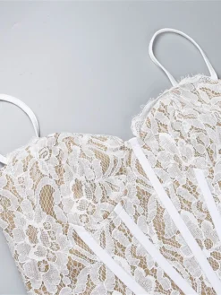 Women's Prom Dress Party Dress Corset Dress Long Dress Maxi Dress White Sleeveless Pure Color Lace Spring Fall Winter Spaghetti Strap Fashion Birthday Evening Party Wedding Guest 2023 S M L 21 Women's Prom Dress Party Dress Corset Dress Long Dress Maxi Dress White Sleeveless Pure Color Lace Spring Fall Winter Spaghetti Strap Fashion Birthday Evening Party Wedding Guest 2023 S M L -Party Prom Dresses Sales Store jllzss1693983158465