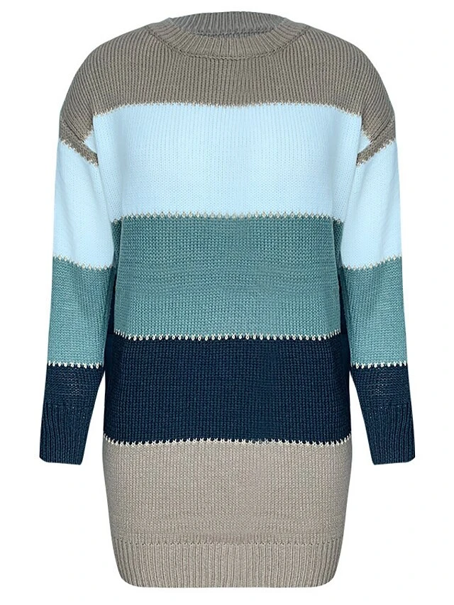 Women‘s Sweater Dress Winter Dress Casual Dress Shift Dress Midi Dress Red Blue Brown Long Sleeve Color Block Knit Fall Winter Autumn Turtleneck Mature Outdoor Daily Loose Fit 2023 S M L XL XXL 3XL 7 Women‘s Sweater Dress Winter Dress Casual Dress Shift Dress Midi Dress Red Blue Brown Long Sleeve Color Block Knit Fall Winter Autumn Turtleneck Mature Outdoor Daily Loose Fit 2023 S M L XL XXL 3XL - Image 7