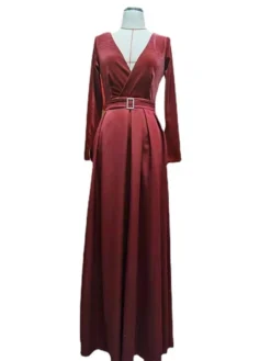 Women‘s Party Dress Velvet Dress Red Long Dress Maxi Dress Wine Long Sleeve Pure Color Ruched Pleated Split Winter Fall V Neck Party Hot Elegant Fall Dress Slim 2023 S M L XL Winter Dress 12 Women‘s Party Dress Velvet Dress Red Long Dress Maxi Dress Wine Long Sleeve Pure Color Ruched Pleated Split Winter Fall V Neck Party Hot Elegant Fall Dress Slim 2023 S M L XL Winter Dress -Party Prom Dresses Sales Store jwlaiq1668516397132