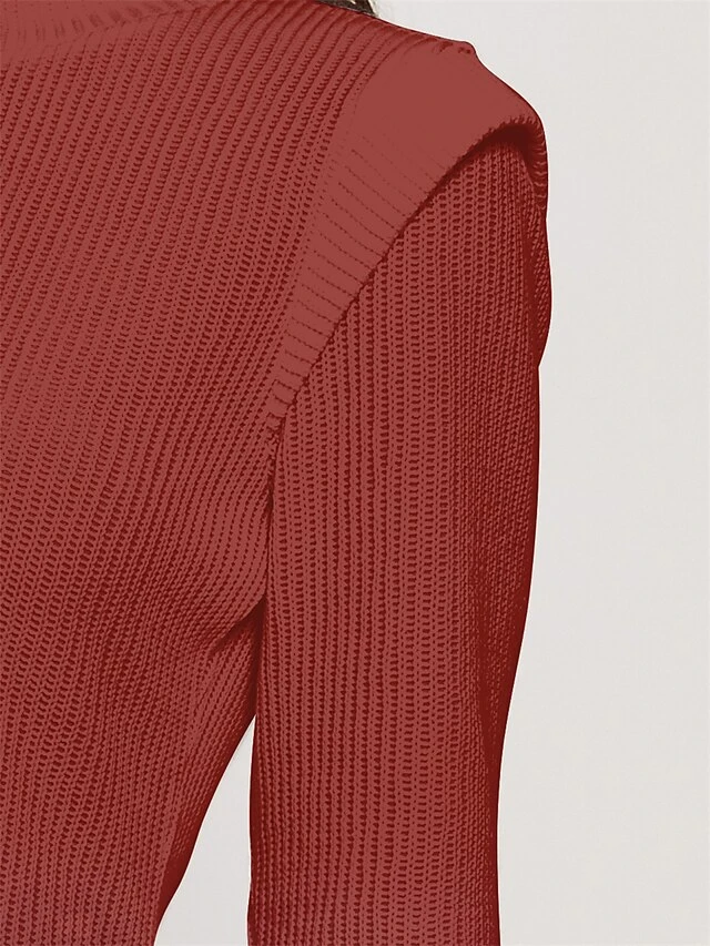 Women's Christmas Dress Sweater Dress Jumper Dress Midi Dress Warm Graphic Outdoor Christmas Daily Holiday Round Neck Long Sleeve 2023 Regular Fit Red S M L XL XXL 3XL 3 Women's Christmas Dress Sweater Dress Jumper Dress Midi Dress Warm Graphic Outdoor Christmas Daily Holiday Round Neck Long Sleeve 2023 Regular Fit Red S M L XL XXL 3XL - Image 3