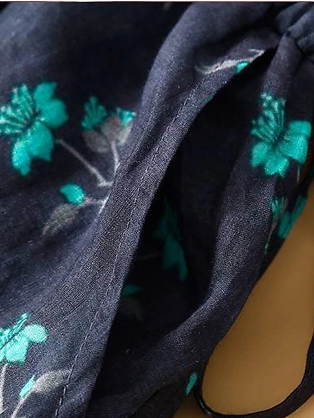 Women's Casual Dress Cotton Linen Dress A Line Dress Midi Dress Linen / Cotton Blend Basic Classic Outdoor Daily Vacation Split Neck Button Pocket 3/4 Length Sleeve Spring Fall Autumn 2023 Loose Fit 8 Women's Casual Dress Cotton Linen Dress A Line Dress Midi Dress Linen / Cotton Blend Basic Classic Outdoor Daily Vacation Split Neck Button Pocket 3/4 Length Sleeve Spring Fall Autumn 2023 Loose Fit - Image 8