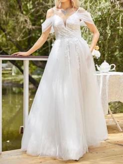 Women's Party Dress Wedding Guest Dress Swing Dress Long Dress Maxi Dress White Short Sleeve Pure Color Lace Spring Fall Winter V Neck Fashion Birthday Evening Party Vacation 2023 S M L XL XXL 11 Women's Party Dress Wedding Guest Dress Swing Dress Long Dress Maxi Dress White Short Sleeve Pure Color Lace Spring Fall Winter V Neck Fashion Birthday Evening Party Vacation 2023 S M L XL XXL -Party Prom Dresses Sales Store kjjqfm1693983148152