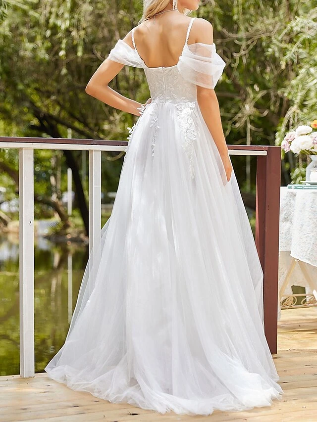 Women's Party Dress Wedding Guest Dress Swing Dress Long Dress Maxi Dress White Short Sleeve Pure Color Lace Spring Fall Winter V Neck Fashion Birthday Evening Party Vacation 2023 S M L XL XXL 2 Women's Party Dress Wedding Guest Dress Swing Dress Long Dress Maxi Dress White Short Sleeve Pure Color Lace Spring Fall Winter V Neck Fashion Birthday Evening Party Vacation 2023 S M L XL XXL - Image 2