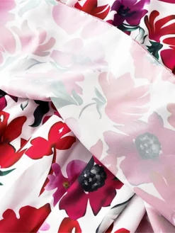 Women's Work Dress Semi Formal Dress Wrap Dress Fashion Mini Dress Ruffle Layered V Neck Long Sleeve Floral Regular Fit Red Purple Orange Fall S M L XL XXL -Party Prom Dresses Sales Store ktnwvz1693300597637