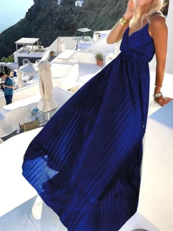 Women's Long Dress Maxi Dress Party Dress Casual Dress Swing Dress Plain Fashion Casual Outdoor Daily Holiday Ruched Sleeveless Strap Dress Loose Fit Dark Green Purple Dark Blue Spring S M L XL 11 Women's Long Dress Maxi Dress Party Dress Casual Dress Swing Dress Plain Fashion Casual Outdoor Daily Holiday Ruched Sleeveless Strap Dress Loose Fit Dark Green Purple Dark Blue Spring S M L XL -Party Prom Dresses Sales Store kusqfi1678435805446