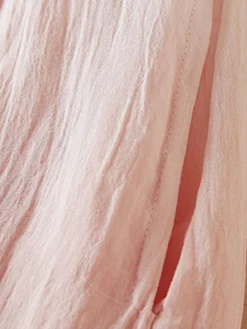 Women's Casual Dress Cotton Linen Dress Swing Dress Midi Dress Polyester Fashion Casual Outdoor Daily Vacation Crew Neck Pocket Print Half Sleeve Spring Fall Autumn 2023 Loose Fit Pink Blue Brown -Party Prom Dresses Sales Store kvojhk1694418845528