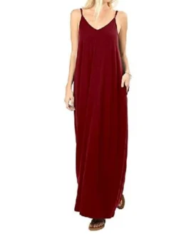 Women's Long Dress Maxi Dress Light Blue Wine Colorful Blue Sleeveless Pure Color Spring Summer S M L XL XXL -Party Prom Dresses Sales Store kvpywu1609126790715