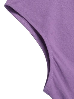 Women's Cotton Linen Dress Casual Dress Swing Dress Maxi Long Dress Cotton Blend Basic Casual Outdoor Daily Holiday Boat Neck Pocket Sleeveless Summer Spring 2023 Loose Fit Purple Brown Dark Blue -Party Prom Dresses Sales Store kvquot1674026651573