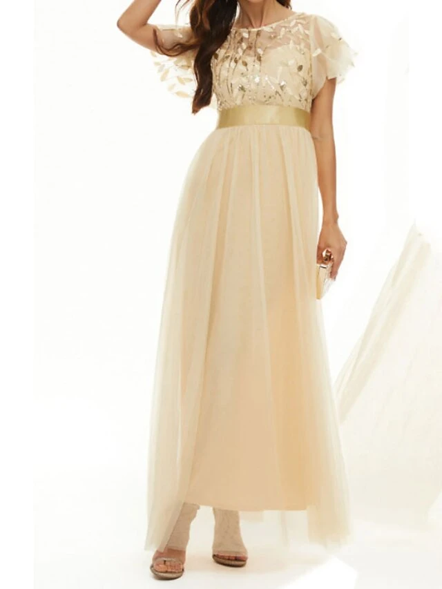 Women's Party Dress Sequin Dress Formal Dress Long Dress Maxi Dress Silver Black Pink Short Sleeve Pure Color Sequins Spring Fall Winter Round Neck Party Party Wedding Guest Spring Dress 2023 XS S M 3 Women's Party Dress Sequin Dress Formal Dress Long Dress Maxi Dress Silver Black Pink Short Sleeve Pure Color Sequins Spring Fall Winter Round Neck Party Party Wedding Guest Spring Dress 2023 XS S M - Image 3