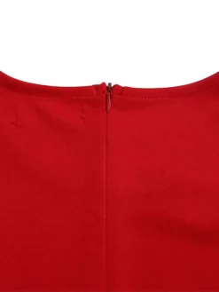 Women's Work Dress Sheath Dress Semi Formal Dress Fashion Office Daily Workfashion Midi Dress Button Crew Neck Long Sleeve Plain Slim Yellow Red Blue Fall Winter S M L XL XXL -Party Prom Dresses Sales Store lhoswq1695030985151