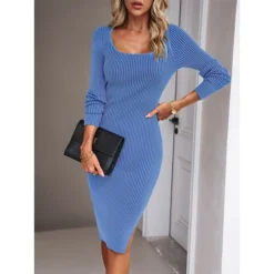 Women's Sweater Dress Winter Dress Jumper Dress Midi Dress Split Daily Date Going Out Active Fashion Crew Neck Long Sleeve 2023 Slim Black Blue Green Color S M L XL Size 27 Women's Sweater Dress Winter Dress Jumper Dress Midi Dress Split Daily Date Going Out Active Fashion Crew Neck Long Sleeve 2023 Slim Black Blue Green Color S M L XL Size -Party Prom Dresses Sales Store lqzlhk1692353018273