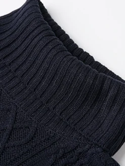 Women's Sweater Dress Jumper Dress Winter Dress Mini Dress Warm Plain Outdoor Daily Holiday Vacation Turtleneck Long Sleeve 2023 Loose Fit White Wine Blue M L XL XXL 3XL -Party Prom Dresses Sales Store ltmcoz1697711250384