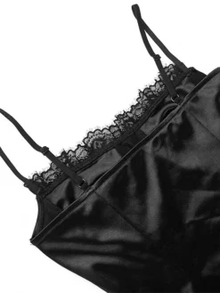 Women's Party Dress Cocktail Dress Bodycon Mini Dress Black Sleeveless Pure Color Lace Up Spring Fall Winter Spaghetti Strap Fashion Halloween Birthday Wedding Guest 2023 S M L -Party Prom Dresses Sales Store lwjhhs1693886977423