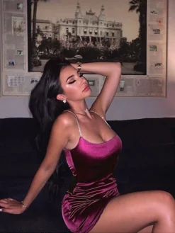 Women's Party Dress Satin Dress Pink Dress Bodycon Mini Dress Black Wine Fuchsia Sleeveless Pure Color Modern Style Summer Spring Cold Shoulder Fashion Party Vacation Summer Dress Slim 2022 S M L XL 11 Women's Party Dress Satin Dress Pink Dress Bodycon Mini Dress Black Wine Fuchsia Sleeveless Pure Color Modern Style Summer Spring Cold Shoulder Fashion Party Vacation Summer Dress Slim 2022 S M L XL -Party Prom Dresses Sales Store lyhr1597226863607