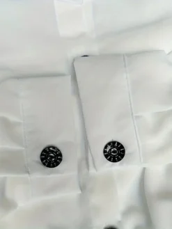 Women's Shirt Dress Casual Dress Cotton Linen Dress Midi Dress Cotton Blend Fashion Basic Outdoor Daily Shirt Collar Button Half Sleeve Summer Spring Fall 2023 Regular Fit Black White Green Plain S M -Party Prom Dresses Sales Store lywpxf1694762170103