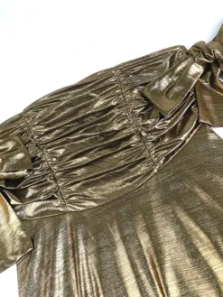 Women's Prom Dress Party Dress Wedding Guest Dress Long Dress Maxi Dress Gold Short Sleeve Pure Color Ruched Summer Spring Fall Strapless Fashion Evening Party Wedding Guest Vacation 2023 S M L XL -Party Prom Dresses Sales Store lznmap1691660678715