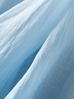 Women's Casual Dress Cotton Linen Dress Swing Dress Midi Dress Polyester Fashion Casual Outdoor Daily Vacation Crew Neck Pocket Print Half Sleeve Spring Fall Autumn 2023 Loose Fit Pink Blue Brown -Party Prom Dresses Sales Store menyhl1694418841436