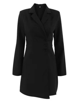 Women's Work Dress Blazer Dress Sheath Dress Fashion Office Daily Workfashion Mini Dress Button Lapel Long Sleeve Plain Regular Fit Black Fall Winter S M L 19 Women's Work Dress Blazer Dress Sheath Dress Fashion Office Daily Workfashion Mini Dress Button Lapel Long Sleeve Plain Regular Fit Black Fall Winter S M L -Party Prom Dresses Sales Store mewlis1695645277111