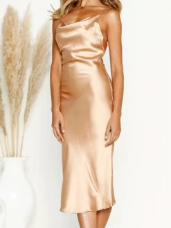 Women's Party Dress Satin Dress Emerald Green Dress Midi Dress Black Wine Gold Sleeveless Pure Color Backless Summer Spring Spaghetti Strap Stylish 2023 S M L XL 35 Women's Party Dress Satin Dress Emerald Green Dress Midi Dress Black Wine Gold Sleeveless Pure Color Backless Summer Spring Spaghetti Strap Stylish 2023 S M L XL -Party Prom Dresses Sales Store mjdkyp1649668992296