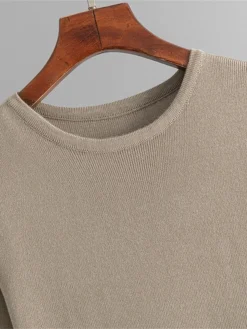 Women's Sweater Dress Jumper Dress Winter Dress Midi Dress Warm Plain Outdoor Daily Vacation Going Out Crew Neck Long Sleeve 2023 Slim Black Sky Blue Green One Size -Party Prom Dresses Sales Store mkyptk1697767726998