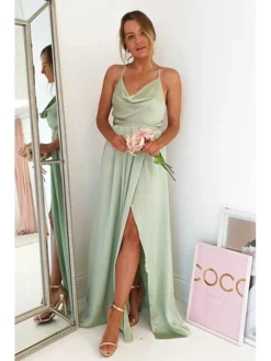 Women's Prom Dress Party Dress Satin Dress Long Dress Maxi Dress Light Green Wine Sleeveless Pure Color Split Summer Spring Fall Spaghetti Strap Fashion Party Birthday Evening Party 2023 S M L XL 18 Women's Prom Dress Party Dress Satin Dress Long Dress Maxi Dress Light Green Wine Sleeveless Pure Color Split Summer Spring Fall Spaghetti Strap Fashion Party Birthday Evening Party 2023 S M L XL -Party Prom Dresses Sales Store mpuiko1671775304144