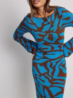 Women's Sweater Dress Winter Dress Jumper Dress Long Dress Maxi Dress Fashion Print Outdoor Daily Holiday Date Crew Neck Long Sleeve Print 2023 Slim Black Blue S M L 17 Women's Sweater Dress Winter Dress Jumper Dress Long Dress Maxi Dress Fashion Print Outdoor Daily Holiday Date Crew Neck Long Sleeve Print 2023 Slim Black Blue S M L -Party Prom Dresses Sales Store muyqyo1692938915045