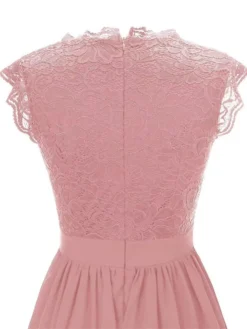 Women‘s Party Dress Homecoming Dress Wedding Guest Dress Corset Dress Lace Dress Long Dress Maxi Dress Black Pink Khaki Sleeveless Pure Color Lace Spring Summer V Neck Modern 2023 XS S M L XL XXL 3XL -Party Prom Dresses Sales Store nmywme1652150957980