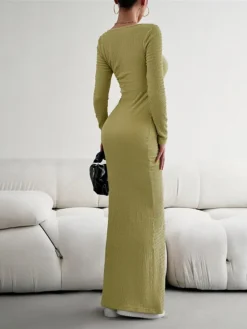 Women's Sweater Dress Jumper Dress Sheath Dress Long Dress Maxi Dress Fashion Pure Color Outdoor Daily Holiday Vacation U Neck Long Sleeve 2023 Slim Black Wine Brown S M L XL 23 Women's Sweater Dress Jumper Dress Sheath Dress Long Dress Maxi Dress Fashion Pure Color Outdoor Daily Holiday Vacation U Neck Long Sleeve 2023 Slim Black Wine Brown S M L XL -Party Prom Dresses Sales Store nwjwrr1692090318814