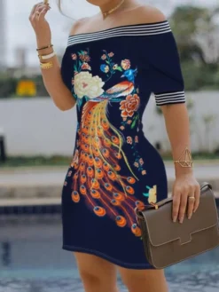Women's Sheath Dress Mini Dress Navy Black White Short Sleeve Print Print Summer Spring Off Shoulder Stylish 2023 S M L XL 6 Women's Sheath Dress Mini Dress Navy Black White Short Sleeve Print Print Summer Spring Off Shoulder Stylish 2023 S M L XL -Party Prom Dresses Sales Store ocfkpm1626163868983