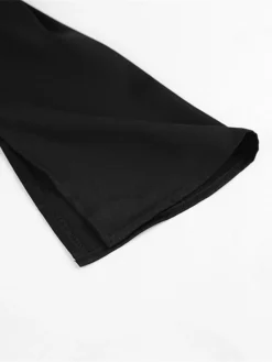 Women's Party Dress Homecoming Dress Cocktail Dress Mini Dress Black Long Sleeve Pure Color Ruched Fall Autumn V Neck Fashion Winter Dress Wedding Guest Birthday Slim 2023 S M L -Party Prom Dresses Sales Store ohggge1693535469935