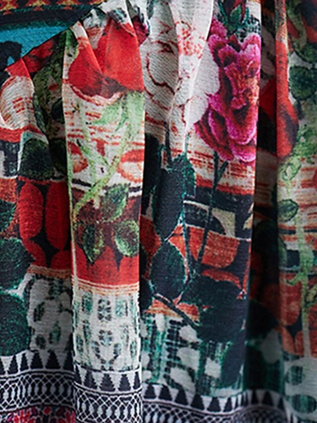 Women's Casual Dress Cotton Linen Dress Swing Dress Midi Dress Linen / Cotton Blend Fashion Classic Outdoor Daily Holiday V Neck Ruched Ruffle 3/4 Length Sleeve Fall Winter Autumn 2023 Loose Fit Blue 13 Women's Casual Dress Cotton Linen Dress Swing Dress Midi Dress Linen / Cotton Blend Fashion Classic Outdoor Daily Holiday V Neck Ruched Ruffle 3/4 Length Sleeve Fall Winter Autumn 2023 Loose Fit Blue - Image 13