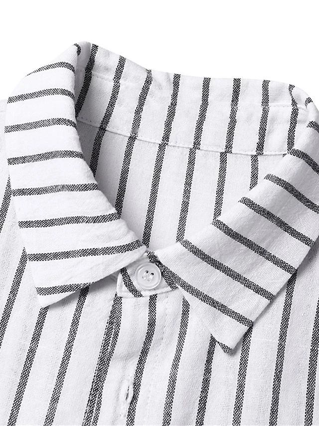 Women's Shirt Dress Casual Dress Cotton Linen Dress Midi Dress Linen / Cotton Blend Modern Casual Outdoor Daily Vacation Shirt Collar Button Print Long Sleeve Summer Spring Fall 2023 Loose Fit Black 7 Women's Shirt Dress Casual Dress Cotton Linen Dress Midi Dress Linen / Cotton Blend Modern Casual Outdoor Daily Vacation Shirt Collar Button Print Long Sleeve Summer Spring Fall 2023 Loose Fit Black - Image 7