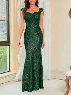 Women's Bodycon Sheath Dress Maxi Long Dress Green Sleeveless Pure Color Sequins Spring Summer V Neck Stylish Hot Sexy Party 2022 XS S M L XL XXL / Party Dress / Sequin Dress 8 Women's Bodycon Sheath Dress Maxi Long Dress Green Sleeveless Pure Color Sequins Spring Summer V Neck Stylish Hot Sexy Party 2022 XS S M L XL XXL / Party Dress / Sequin Dress -Party Prom Dresses Sales Store oqbjjx1656583541251