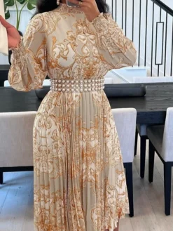 Women's A Line Dress Midi Dress Yellow Pink Green Long Sleeve Geometric Pleated Fall Winter Autumn High Neck Winter Dress Fall Dress 2023 S M L XL 7 Women's A Line Dress Midi Dress Yellow Pink Green Long Sleeve Geometric Pleated Fall Winter Autumn High Neck Winter Dress Fall Dress 2023 S M L XL -Party Prom Dresses Sales Store oszuwj1667199476931