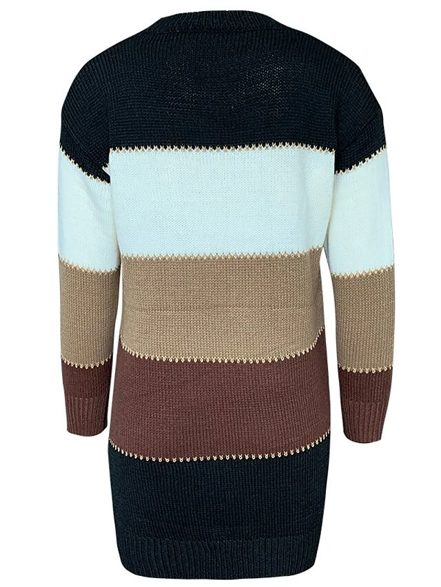 Women‘s Sweater Dress Winter Dress Casual Dress Shift Dress Midi Dress Red Blue Brown Long Sleeve Color Block Knit Fall Winter Autumn Turtleneck Mature Outdoor Daily Loose Fit 2023 S M L XL XXL 3XL 6 Women‘s Sweater Dress Winter Dress Casual Dress Shift Dress Midi Dress Red Blue Brown Long Sleeve Color Block Knit Fall Winter Autumn Turtleneck Mature Outdoor Daily Loose Fit 2023 S M L XL XXL 3XL - Image 6