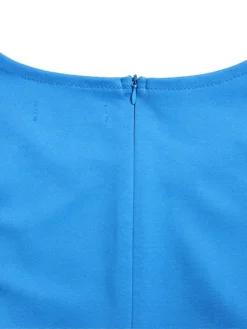 Women's Work Dress Sheath Dress Semi Formal Dress Fashion Office Daily Workfashion Midi Dress Button Crew Neck Long Sleeve Plain Slim Yellow Red Blue Fall Winter S M L XL XXL -Party Prom Dresses Sales Store oupjrf1695030995218