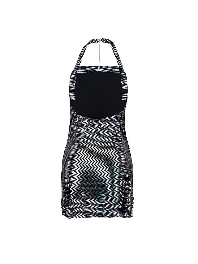 Women's Party Dress Sequin Dress Black Dress Mini Dress White-1 Black-2 Sleeveless Pure Color Sequins Summer Spring Cowl Neck Hot Summer Dress Slim 2022 S M L XL XXL 9 Women's Party Dress Sequin Dress Black Dress Mini Dress White-1 Black-2 Sleeveless Pure Color Sequins Summer Spring Cowl Neck Hot Summer Dress Slim 2022 S M L XL XXL - Image 9