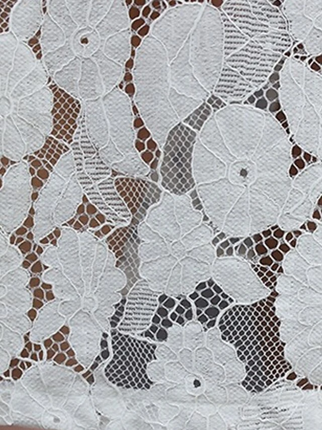 Women's Work Dress Lace Dress Black Dress Fashion Midi Dress Lace Pocket Crew Neck Long Sleeve Plain Loose Fit Black White Pink Fall M L XL XXL 3XL 20 Women's Work Dress Lace Dress Black Dress Fashion Midi Dress Lace Pocket Crew Neck Long Sleeve Plain Loose Fit Black White Pink Fall M L XL XXL 3XL - Image 20