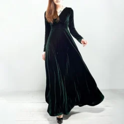 Women's Party Dress Velvet Dress Long Dress Maxi Dress Wine Black Purple Long Sleeve Pure Color Ruched Winter Fall Autumn V Neck Fashion Party Winter Dress Fall Dress 2023 S M L XL XXL XXXL 7 Women's Party Dress Velvet Dress Long Dress Maxi Dress Wine Black Purple Long Sleeve Pure Color Ruched Winter Fall Autumn V Neck Fashion Party Winter Dress Fall Dress 2023 S M L XL XXL XXXL -Party Prom Dresses Sales Store plywoq1648716823994