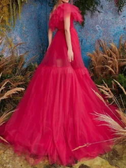 Women's Two Piece Dress Set Party Dress Sheath Dress Party Wedding Guest Fashion Party Ruched Ruffle Mini Dress One Shoulder Short Sleeve Plain Regular Fit Fuchsia Fall Winter S M L XL -Party Prom Dresses Sales Store ptzzip1696239244080