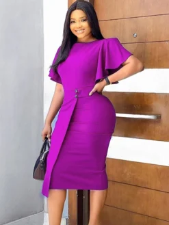 Women's Party Dress Shift Dress Green Dress Midi Dress Wine Blue Purple Short Sleeve Pure Color Ruffle Summer Spring Crew Neck Stylish Slim 2023 S M L XL XXL 3XL 12 Women's Party Dress Shift Dress Green Dress Midi Dress Wine Blue Purple Short Sleeve Pure Color Ruffle Summer Spring Crew Neck Stylish Slim 2023 S M L XL XXL 3XL -Party Prom Dresses Sales Store pugcce1646991604976