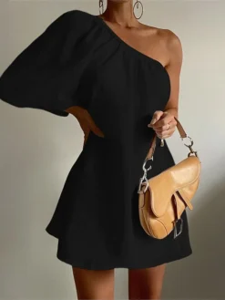 Women's Casual Dress Cotton Linen Dress White Dress Mini Dress Linen / Cotton Blend Basic Classic Outdoor Daily Vacation One Shoulder Basic Long Sleeve Summer Spring Fall 2023 Regular Fit Black White 8 Women's Casual Dress Cotton Linen Dress White Dress Mini Dress Linen / Cotton Blend Basic Classic Outdoor Daily Vacation One Shoulder Basic Long Sleeve Summer Spring Fall 2023 Regular Fit Black White -Party Prom Dresses Sales Store puqjgl1689758448346