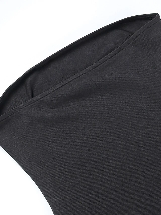 Women's Fringe Dress Bodycon Midi Dress White Black Sleeveless Pure Color Backless Tassel Fringe Spring Summer Strapless Stylish Elegant Sexy Slim 2022 S M L / Party Dress 10 Women's Fringe Dress Bodycon Midi Dress White Black Sleeveless Pure Color Backless Tassel Fringe Spring Summer Strapless Stylish Elegant Sexy Slim 2022 S M L / Party Dress - Image 10