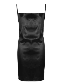 Women‘s Party Dress Satin Dress Sheath Dress Cocktail Party Club Mini Dress Party Hot Spaghetti Strap Sleeveless Backless 2023 Regular Fit Black Champagne Wine Pure Color S M L XL 2XL -Party Prom Dresses Sales Store qbrpdx1672828175626