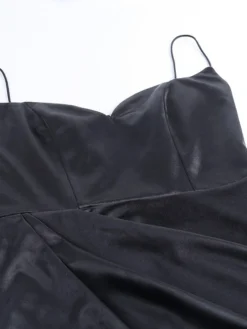 Women's Party Dress Satin Dress Sheath Dress Midi Dress Black Red Sleeveless Pure Color Backless Summer Spring Spaghetti Strap Stylish Spring Dress 2023 S M L -Party Prom Dresses Sales Store qicqeo1641550424257