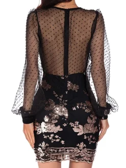 Women‘s Party Dress Sequin Dress Homecoming Dress Wedding Guest Dress Mini Dress Black Gold Long Sleeve Floral Sequins Sparkly Glitter Spring Fall Winter V Neck Fashion Winter Dress 6 Women‘s Party Dress Sequin Dress Homecoming Dress Wedding Guest Dress Mini Dress Black Gold Long Sleeve Floral Sequins Sparkly Glitter Spring Fall Winter V Neck Fashion Winter Dress -Party Prom Dresses Sales Store qiednw1692787378950