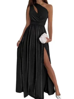 Women‘s Christmas Party Dress Velvet Dress Homecoming Dress Long Dress Maxi Dress Light Pink Black Wine Sleeveless Pure Color Ruched Summer Spring Fall One Shoulder Fashion Party Evening Party 2023 S 11 Women‘s Christmas Party Dress Velvet Dress Homecoming Dress Long Dress Maxi Dress Light Pink Black Wine Sleeveless Pure Color Ruched Summer Spring Fall One Shoulder Fashion Party Evening Party 2023 S -Party Prom Dresses Sales Store qkryci1673317339115