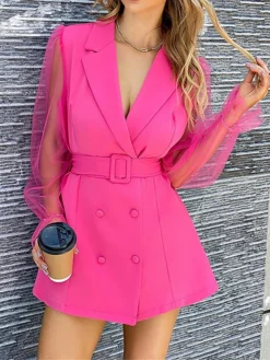 Women's Work Dress Blazer Dress Sheath Dress Fashion Office Daily Workfashion Mesh Sleeve Mini Dress Mesh Button Shirt Collar Long Sleeve Plain Regular Fit Black Dark Green Green Fall Winter S M L 23 Women's Work Dress Blazer Dress Sheath Dress Fashion Office Daily Workfashion Mesh Sleeve Mini Dress Mesh Button Shirt Collar Long Sleeve Plain Regular Fit Black Dark Green Green Fall Winter S M L -Party Prom Dresses Sales Store qlctff1697711828935